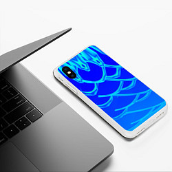 Чехол iPhone XS Max матовый В холодных тонах, цвет: 3D-белый — фото 2