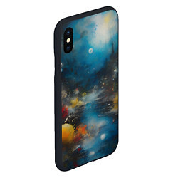 Чехол iPhone XS Max матовый Абстрактная живопись в стиле импрессионизма, цвет: 3D-черный — фото 2