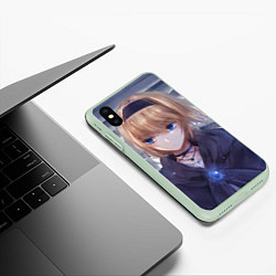 Чехол iPhone XS Max матовый Touhou Project Алиса Маргатройд, цвет: 3D-салатовый — фото 2