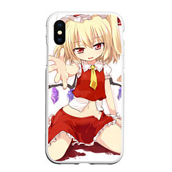 Чехол iPhone XS Max матовый Touhou Project Flandre Скарлет Cute, цвет: 3D-белый