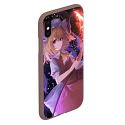 Чехол iPhone XS Max матовый Touhou Project Flandre Scarlet, цвет: 3D-коричневый — фото 2