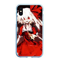 Чехол iPhone XS Max матовый Touhou Project Flandre Scarlet, цвет: 3D-голубой