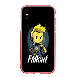 Чехол iPhone XS Max матовый Fallout boy, цвет: 3D-баблгам