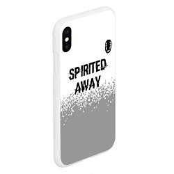 Чехол iPhone XS Max матовый Spirited Away glitch на светлом фоне: символ сверх, цвет: 3D-белый — фото 2