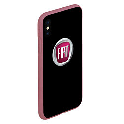 Чехол iPhone XS Max матовый Fiat sport pro, цвет: 3D-малиновый — фото 2