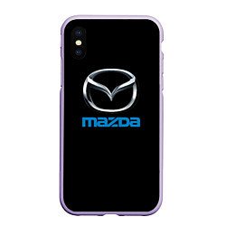 Чехол iPhone XS Max матовый Mazda sportcar, цвет: 3D-светло-сиреневый