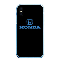 Чехол iPhone XS Max матовый Honda sport japan, цвет: 3D-голубой