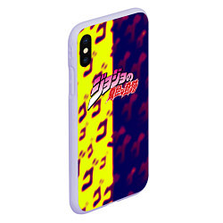 Чехол iPhone XS Max матовый JoJo Bizarre Adventure night skin, цвет: 3D-светло-сиреневый — фото 2