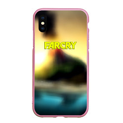 Чехол iPhone XS Max матовый Farcry tropicano, цвет: 3D-розовый