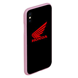 Чехол iPhone XS Max матовый Honda sportcar, цвет: 3D-розовый — фото 2