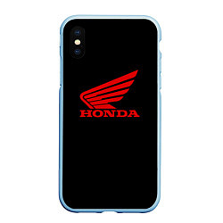 Чехол iPhone XS Max матовый Honda sportcar, цвет: 3D-голубой