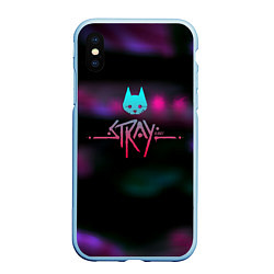 Чехол iPhone XS Max матовый Stray cats, цвет: 3D-голубой