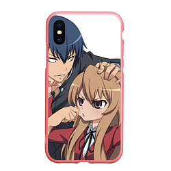 Чехол iPhone XS Max матовый Toradora Тайга Рюдзи, цвет: 3D-баблгам