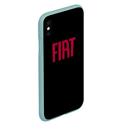 Чехол iPhone XS Max матовый Fiat sport auto brend, цвет: 3D-мятный — фото 2