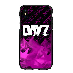 Чехол iPhone XS Max матовый DayZ pro gaming: символ сверху, цвет: 3D-черный
