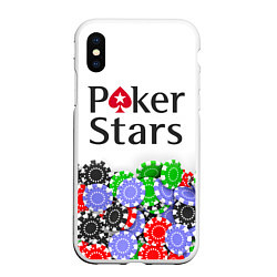 Чехол iPhone XS Max матовый Poker - игра для удачливых, цвет: 3D-белый