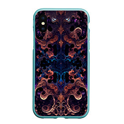 Чехол iPhone XS Max матовый Галактическая сказка, цвет: 3D-мятный