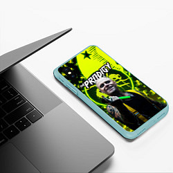 Чехол iPhone XS Max матовый The Prodigy Keith Flint, цвет: 3D-мятный — фото 2