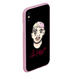 Чехол iPhone XS Max матовый Lil Peep rap music, цвет: 3D-розовый — фото 2