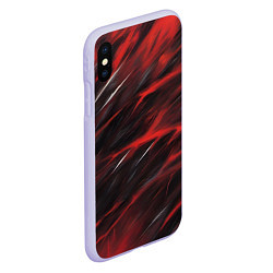 Чехол iPhone XS Max матовый Красный шторм, цвет: 3D-светло-сиреневый — фото 2