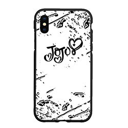 Чехол iPhone XS Max матовый JoJos Bizarre splash love anime, цвет: 3D-черный