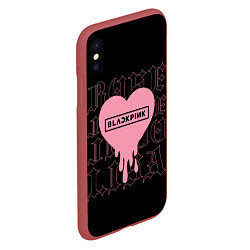 Чехол iPhone XS Max матовый Blackpink: Jisoo Jennie Rose Lisa, цвет: 3D-красный — фото 2