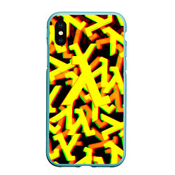 Чехол iPhone XS Max матовый Half life bombing logo valve, цвет: 3D-мятный