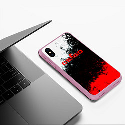 Чехол iPhone XS Max матовый Contra краски, цвет: 3D-розовый — фото 2