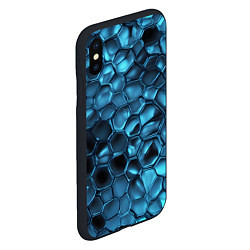 Чехол iPhone XS Max матовый Синее стекло, цвет: 3D-черный — фото 2