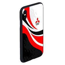 Чехол iPhone XS Max матовый Evo racer mitsubishi - uniform, цвет: 3D-черный — фото 2