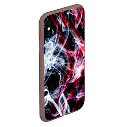 Чехол iPhone XS Max матовый Дым и стрелки, цвет: 3D-коричневый — фото 2