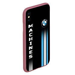 Чехол iPhone XS Max матовый BMW Premium, цвет: 3D-малиновый — фото 2