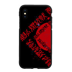 Чехол iPhone XS Max матовый Магическая битва Jujutsu anime, цвет: 3D-черный