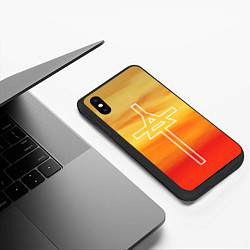 Чехол iPhone XS Max матовый Icon 30STM, цвет: 3D-черный — фото 2