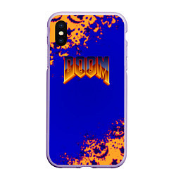 Чехол iPhone XS Max матовый Doom x marshmallow, цвет: 3D-светло-сиреневый