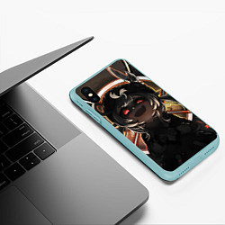 Чехол iPhone XS Max матовый Genshin Impact Klee Yandere, цвет: 3D-мятный — фото 2