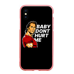 Чехол iPhone XS Max матовый Baby dont hurt me - Mike OHearn, цвет: 3D-баблгам