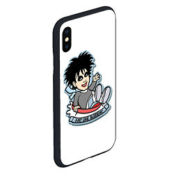 Чехол iPhone XS Max матовый The Cure Robert Smith - just like sleddin, цвет: 3D-черный — фото 2