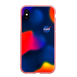 Чехол iPhone XS Max матовый Nasa gradient sportcolor, цвет: 3D-баблгам