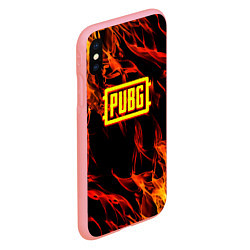 Чехол iPhone XS Max матовый Battlegrounds flame, цвет: 3D-баблгам — фото 2