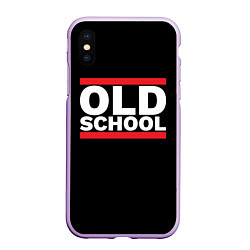 Чехол iPhone XS Max матовый Old school - experience, цвет: 3D-сиреневый