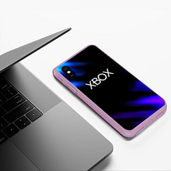 Чехол iPhone XS Max матовый Xbox neon games, цвет: 3D-сиреневый — фото 2