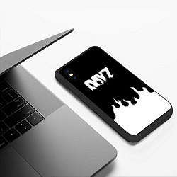 Чехол iPhone XS Max матовый Dayz огонь апокалипсис, цвет: 3D-черный — фото 2