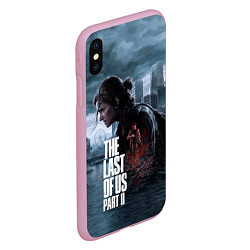 Чехол iPhone XS Max матовый Элли и Эбби tlou part 2 remake, цвет: 3D-розовый — фото 2