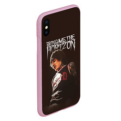 Чехол iPhone XS Max матовый Oli Sykes - Bring Me the Horizon, цвет: 3D-розовый — фото 2