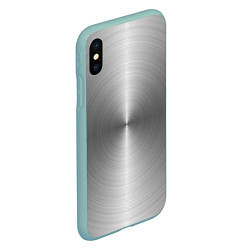 Чехол iPhone XS Max матовый Срез металла - текстура, цвет: 3D-мятный — фото 2