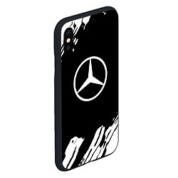 Чехол iPhone XS Max матовый Mercedes benz краски спорт, цвет: 3D-черный — фото 2