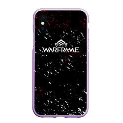 Чехол iPhone XS Max матовый Warframe краски пали текстура, цвет: 3D-сиреневый