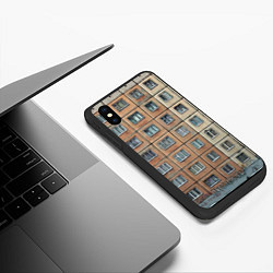 Чехол iPhone XS Max матовый Хрущевка, цвет: 3D-черный — фото 2