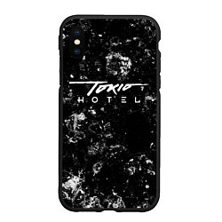 Чехол iPhone XS Max матовый Tokio Hotel black ice, цвет: 3D-черный